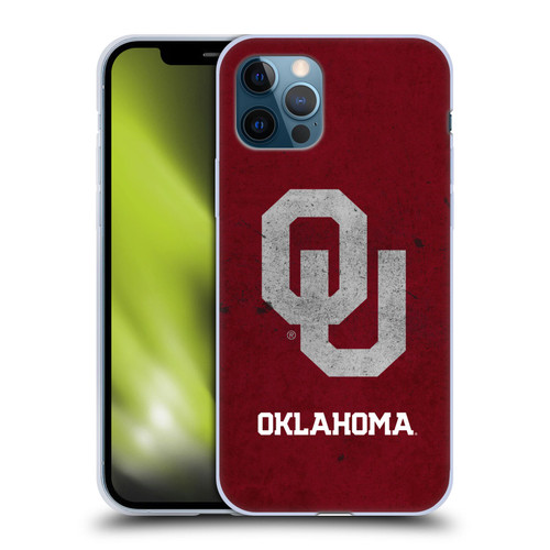 University of Oklahoma OU The University of Oklahoma Distressed Look Soft Gel Case for Apple iPhone 12 / iPhone 12 Pro