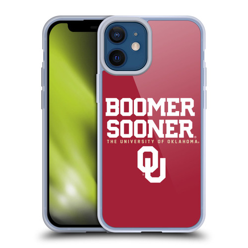 University of Oklahoma OU The University of Oklahoma Boomer Sooner Soft Gel Case for Apple iPhone 12 Mini