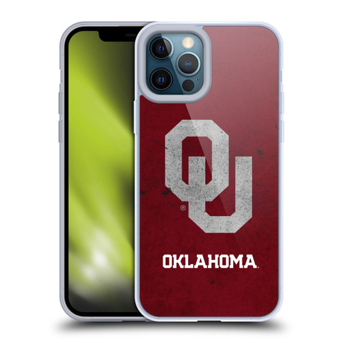 University of Oklahoma OU The University of Oklahoma Distressed Look Soft Gel Case for Apple iPhone 12 Pro Max
