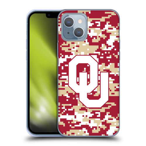University of Oklahoma OU The University of Oklahoma Digital Camouflage Soft Gel Case for Apple iPhone 14