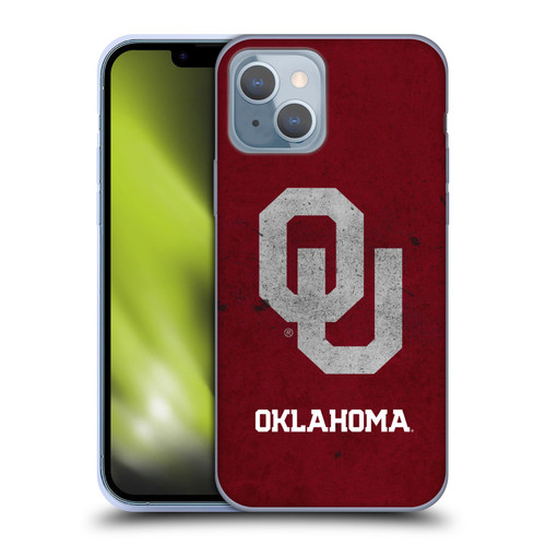 University of Oklahoma OU The University of Oklahoma Distressed Look Soft Gel Case for Apple iPhone 14