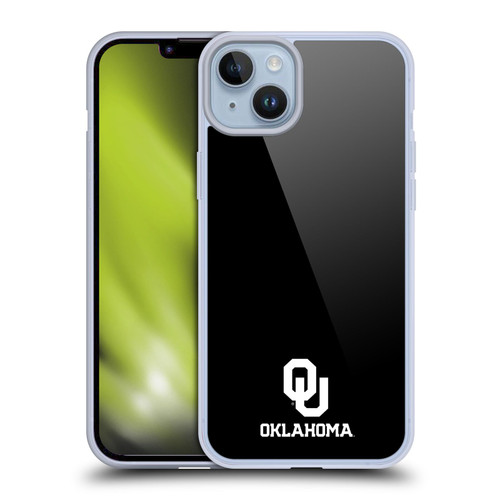 University of Oklahoma OU The University of Oklahoma Logo Soft Gel Case for Apple iPhone 14 Plus