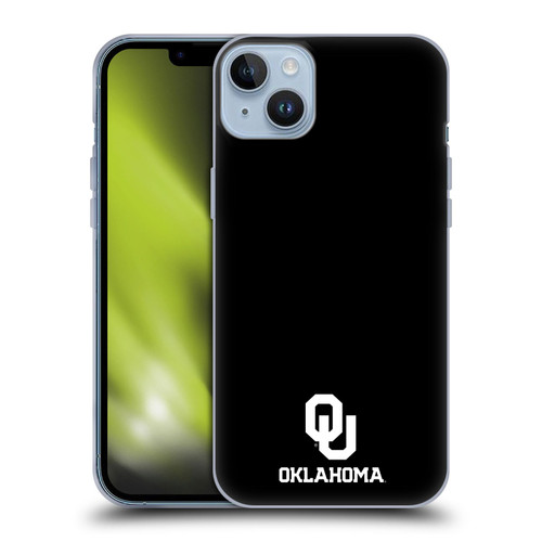 University of Oklahoma OU The University of Oklahoma Logo Soft Gel Case for Apple iPhone 14 Plus