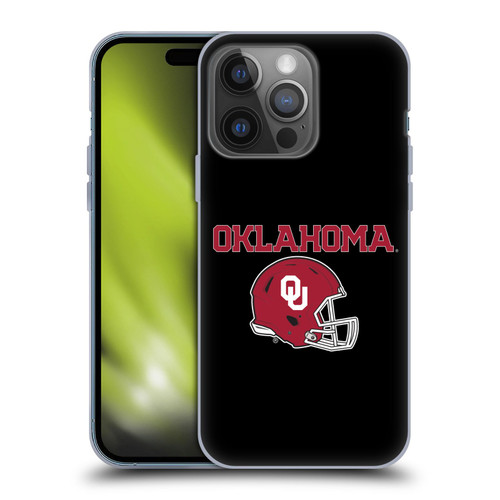 University of Oklahoma OU The University of Oklahoma Helmet Logotype Soft Gel Case for Apple iPhone 14 Pro