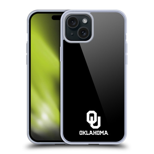 University of Oklahoma OU The University of Oklahoma Logo Soft Gel Case for Apple iPhone 15 Plus