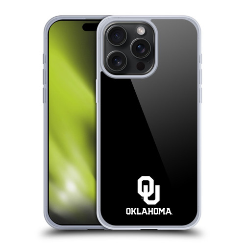 University of Oklahoma OU The University of Oklahoma Logo Soft Gel Case for Apple iPhone 15 Pro Max