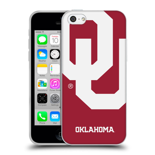 University of Oklahoma OU The University of Oklahoma Oversized Icon Soft Gel Case for Apple iPhone 5c
