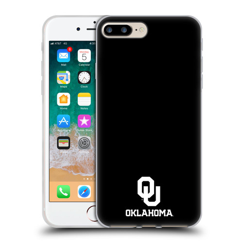 University of Oklahoma OU The University of Oklahoma Logo Soft Gel Case for Apple iPhone 7 Plus / iPhone 8 Plus