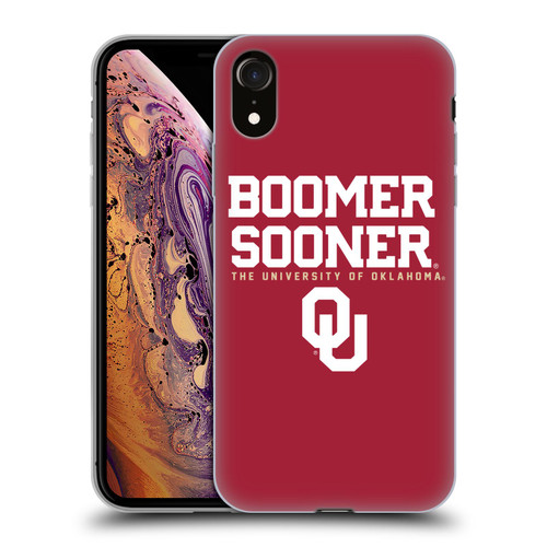 University of Oklahoma OU The University of Oklahoma Boomer Sooner Soft Gel Case for Apple iPhone XR