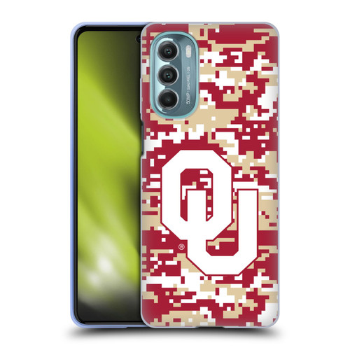 University of Oklahoma OU The University of Oklahoma Digital Camouflage Soft Gel Case for Motorola Moto G Stylus 5G (2022)