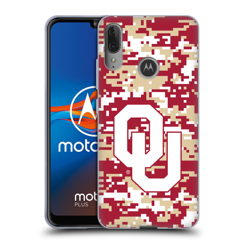 University of Oklahoma OU The University of Oklahoma Digital Camouflage Soft Gel Case for Motorola Moto E6 Plus