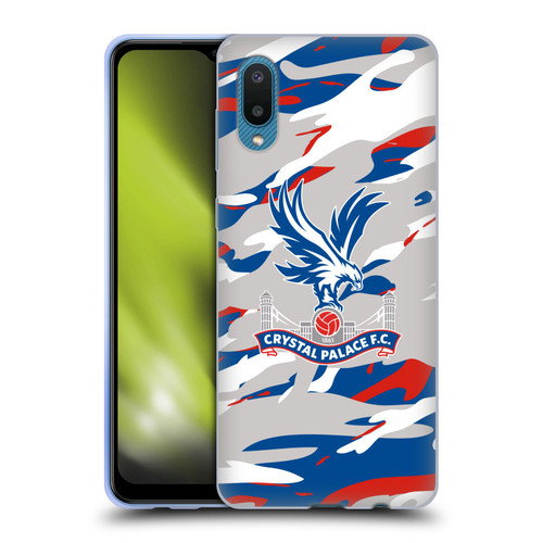 Crystal Palace FC Crest Camouflage Soft Gel Case for Samsung Galaxy A02/M02 (2021)