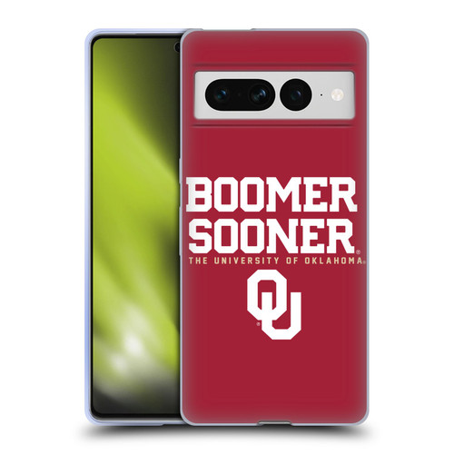 University of Oklahoma OU The University of Oklahoma Boomer Sooner Soft Gel Case for Google Pixel 7 Pro