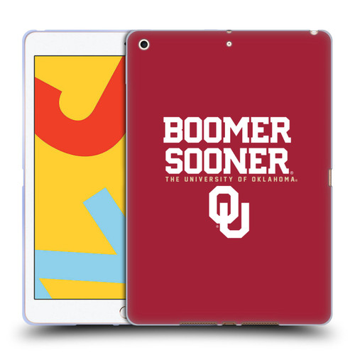 University of Oklahoma OU The University of Oklahoma Boomer Sooner Soft Gel Case for Apple iPad 10.2 2019/2020/2021