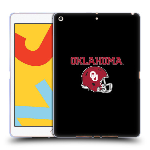 University of Oklahoma OU The University of Oklahoma Helmet Logotype Soft Gel Case for Apple iPad 10.2 2019/2020/2021