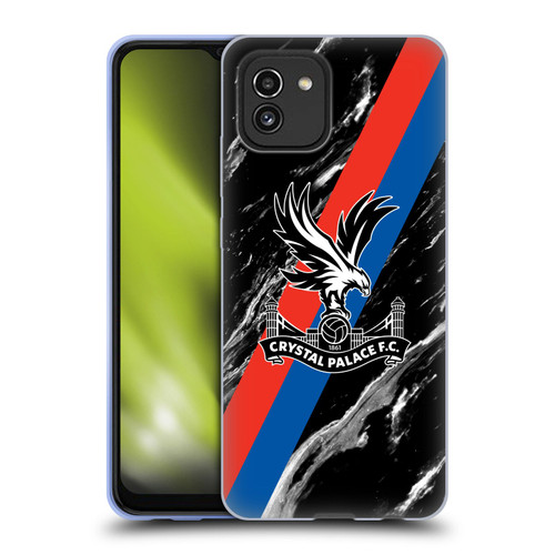Crystal Palace FC Crest Black Marble Soft Gel Case for Samsung Galaxy A03 (2021)