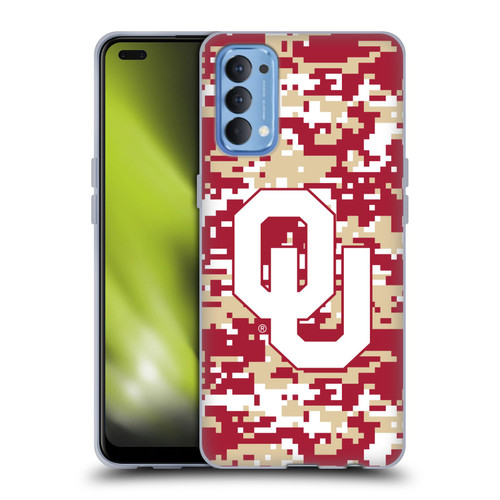 University of Oklahoma OU The University of Oklahoma Digital Camouflage Soft Gel Case for OPPO Reno 4 5G