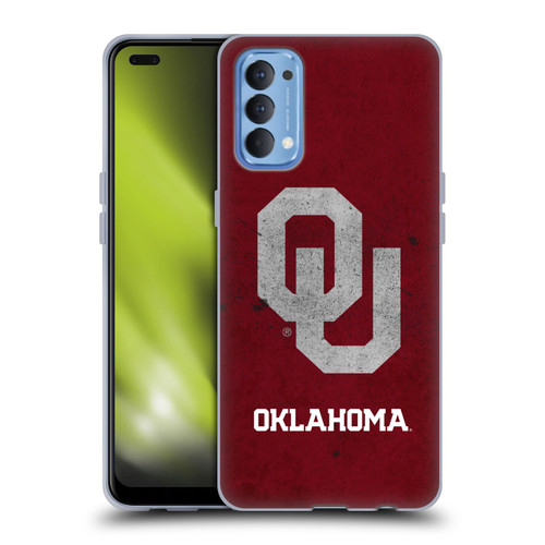 University of Oklahoma OU The University of Oklahoma Distressed Look Soft Gel Case for OPPO Reno 4 5G