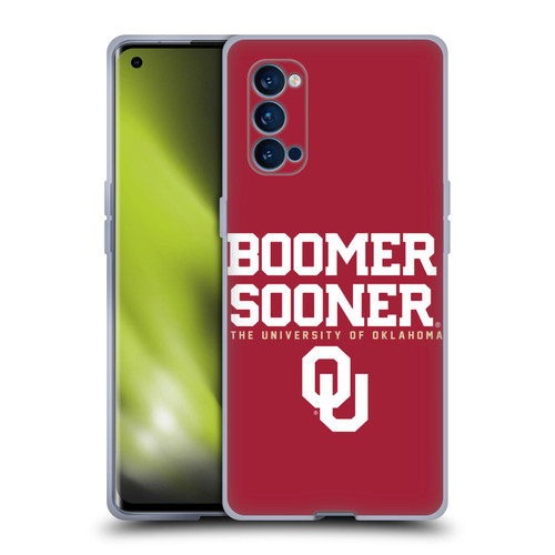 University of Oklahoma OU The University of Oklahoma Boomer Sooner Soft Gel Case for OPPO Reno 4 Pro 5G