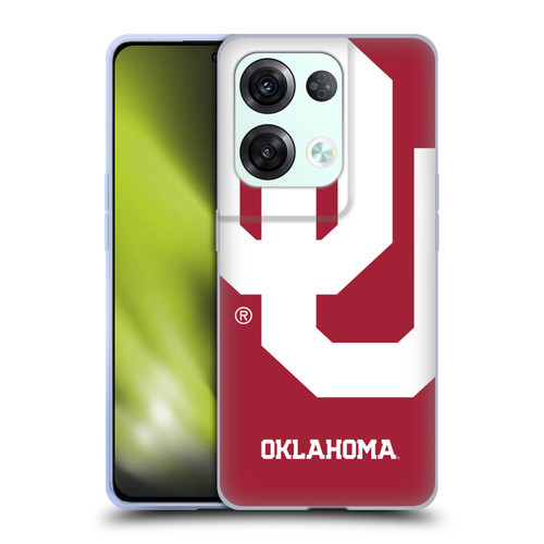 University of Oklahoma OU The University of Oklahoma Oversized Icon Soft Gel Case for OPPO Reno8 Pro