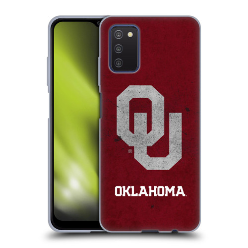 University of Oklahoma OU The University of Oklahoma Distressed Look Soft Gel Case for Samsung Galaxy A03s (2021)