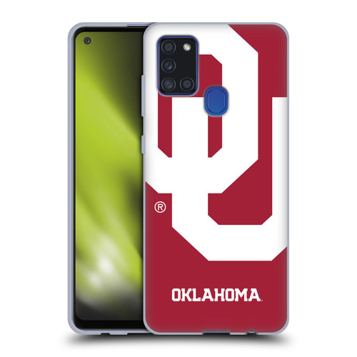 University of Oklahoma OU The University of Oklahoma Oversized Icon Soft Gel Case for Samsung Galaxy A21s (2020)