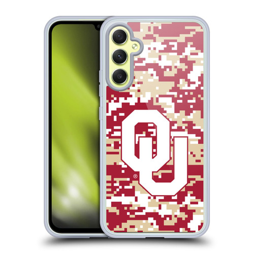 University of Oklahoma OU The University of Oklahoma Digital Camouflage Soft Gel Case for Samsung Galaxy A34 5G