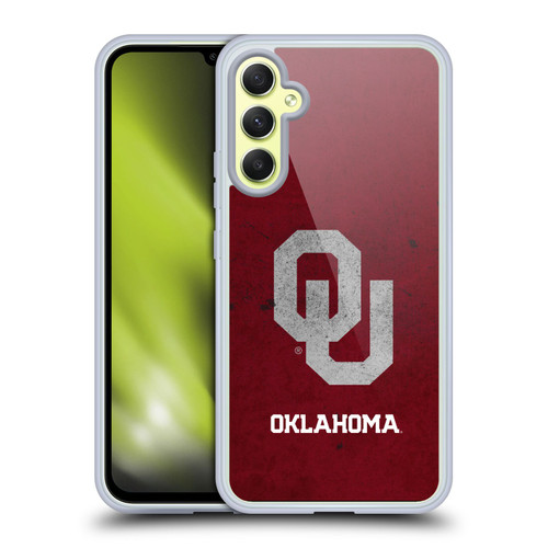 University of Oklahoma OU The University of Oklahoma Distressed Look Soft Gel Case for Samsung Galaxy A34 5G