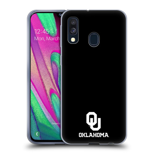 University of Oklahoma OU The University of Oklahoma Logo Soft Gel Case for Samsung Galaxy A40 (2019)