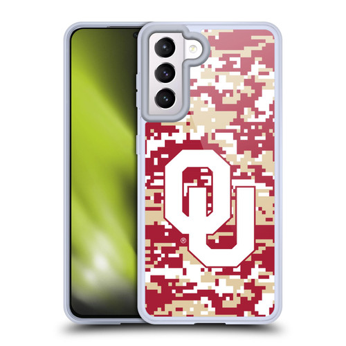 University of Oklahoma OU The University of Oklahoma Digital Camouflage Soft Gel Case for Samsung Galaxy S21 5G