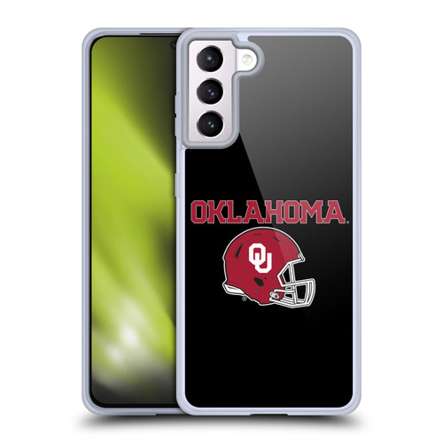 University of Oklahoma OU The University of Oklahoma Helmet Logotype Soft Gel Case for Samsung Galaxy S21+ 5G