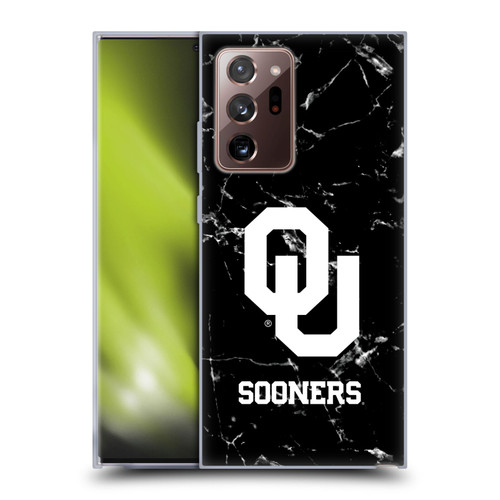 University of Oklahoma OU The University of Oklahoma Black And White Marble Soft Gel Case for Samsung Galaxy Note20 Ultra / 5G