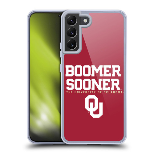 University of Oklahoma OU The University of Oklahoma Boomer Sooner Soft Gel Case for Samsung Galaxy S22+ 5G