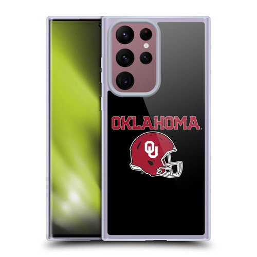 University of Oklahoma OU The University of Oklahoma Helmet Logotype Soft Gel Case for Samsung Galaxy S22 Ultra 5G