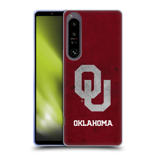 University of Oklahoma OU The University of Oklahoma Distressed Look Soft Gel Case for Sony Xperia 1 IV