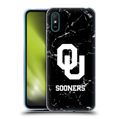 University of Oklahoma OU The University of Oklahoma Black And White Marble Soft Gel Case for Xiaomi Redmi 9A / Redmi 9AT