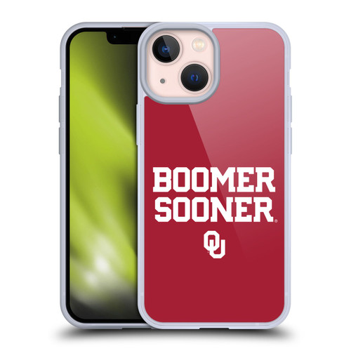 University of Oklahoma OU The University Of Oklahoma Art Boomer Soft Gel Case for Apple iPhone 13 Mini