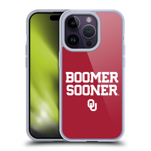 University of Oklahoma OU The University Of Oklahoma Art Boomer Soft Gel Case for Apple iPhone 14 Pro & MagSafe