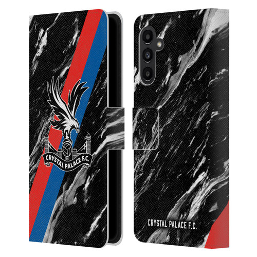 Crystal Palace FC Crest Black Marble Leather Book Wallet Case Cover For Samsung Galaxy A13 5G (2021)