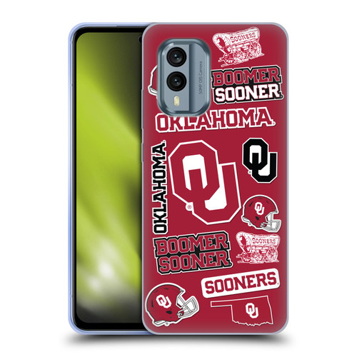 University of Oklahoma OU The University Of Oklahoma Art Collage Soft Gel Case for Nokia X30