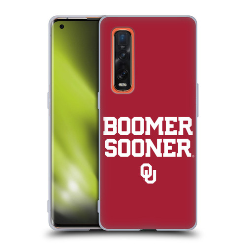 University of Oklahoma OU The University Of Oklahoma Art Boomer Soft Gel Case for OPPO Find X2 Pro 5G