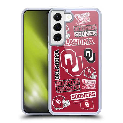 University of Oklahoma OU The University Of Oklahoma Art Collage Soft Gel Case for Samsung Galaxy S22 5G