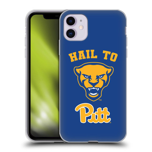 University Of Pittsburgh University of Pittsburgh Art Hail To Pitt Soft Gel Case for Apple iPhone 11