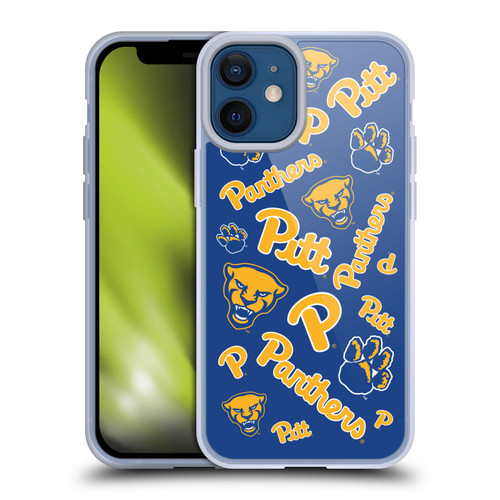 University Of Pittsburgh University of Pittsburgh Art Pattern 1 Soft Gel Case for Apple iPhone 12 Mini