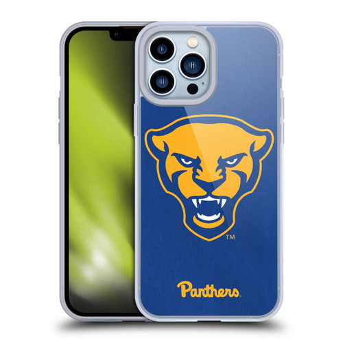 University Of Pittsburgh University of Pittsburgh Art Head Logo Soft Gel Case for Apple iPhone 13 Pro Max