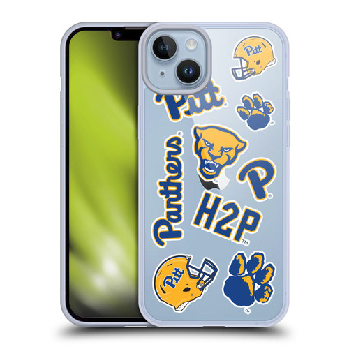 University Of Pittsburgh University of Pittsburgh Art Collage Soft Gel Case for Apple iPhone 14 Plus