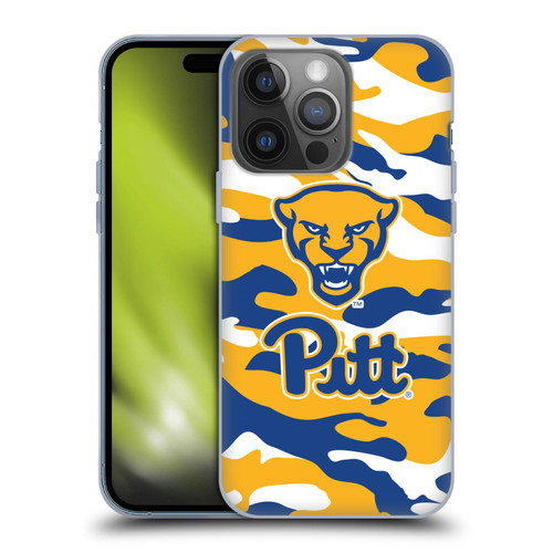 University Of Pittsburgh University of Pittsburgh Art Camou Full Color Soft Gel Case for Apple iPhone 14 Pro