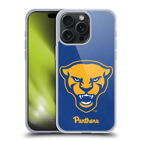University Of Pittsburgh University of Pittsburgh Art Head Logo Soft Gel Case for Apple iPhone 15 Pro Max