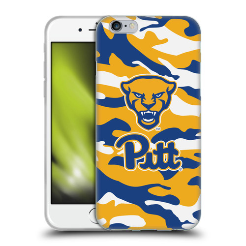 University Of Pittsburgh University of Pittsburgh Art Camou Full Color Soft Gel Case for Apple iPhone 6 / iPhone 6s