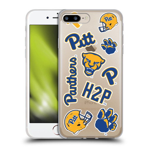 University Of Pittsburgh University of Pittsburgh Art Collage Soft Gel Case for Apple iPhone 7 Plus / iPhone 8 Plus